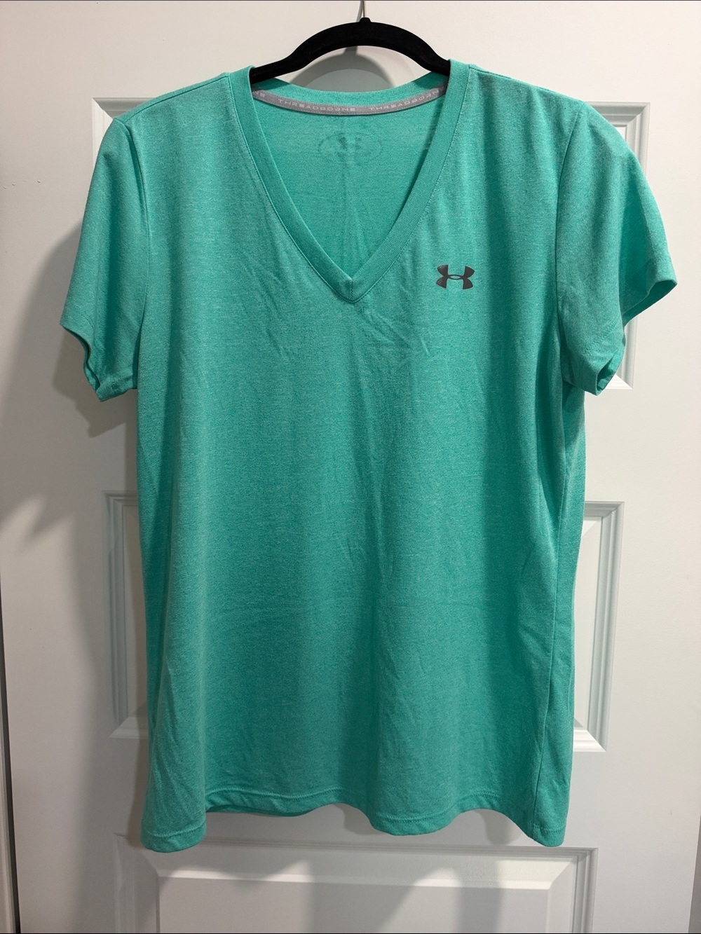 Under Armour Women's Teal V-Neck Short Sleeve Tee